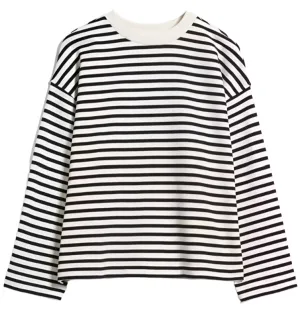 ARMEDANGELS Frankaa Maarlen stripe undyed black women