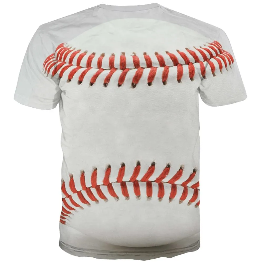 Baseball T shirts Men Stadium Tshirt Printed Game T shirts Funny White Tshirts Casual