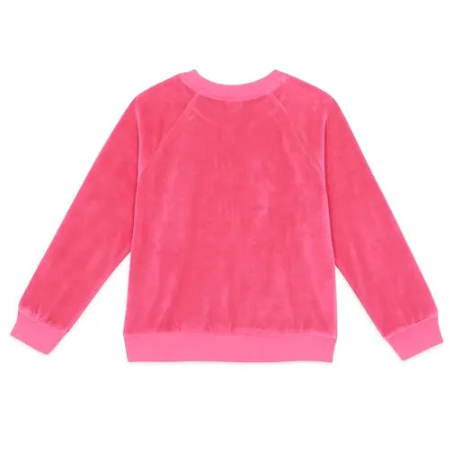 Bubblegum Velour Sandy Sweatshirt