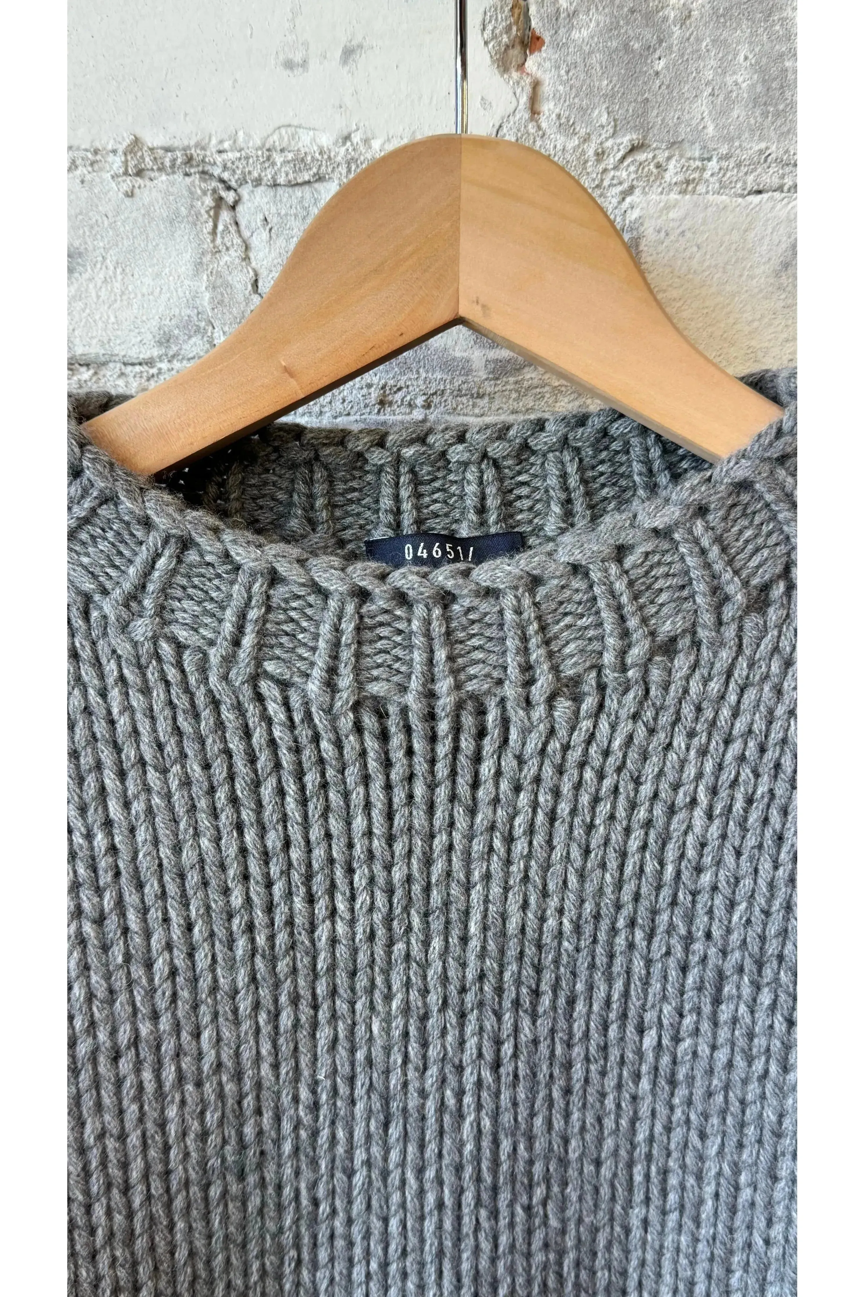 Chunky Merino Crew - Charcoal