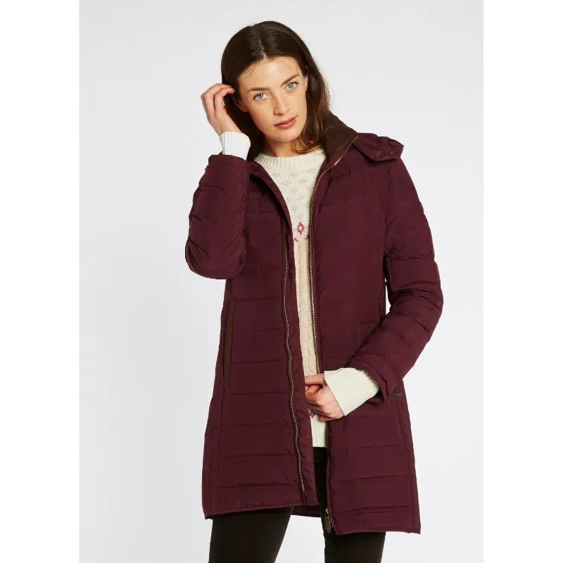 Dubarry Ballybrophy Ladies Down Coat - Oxblood