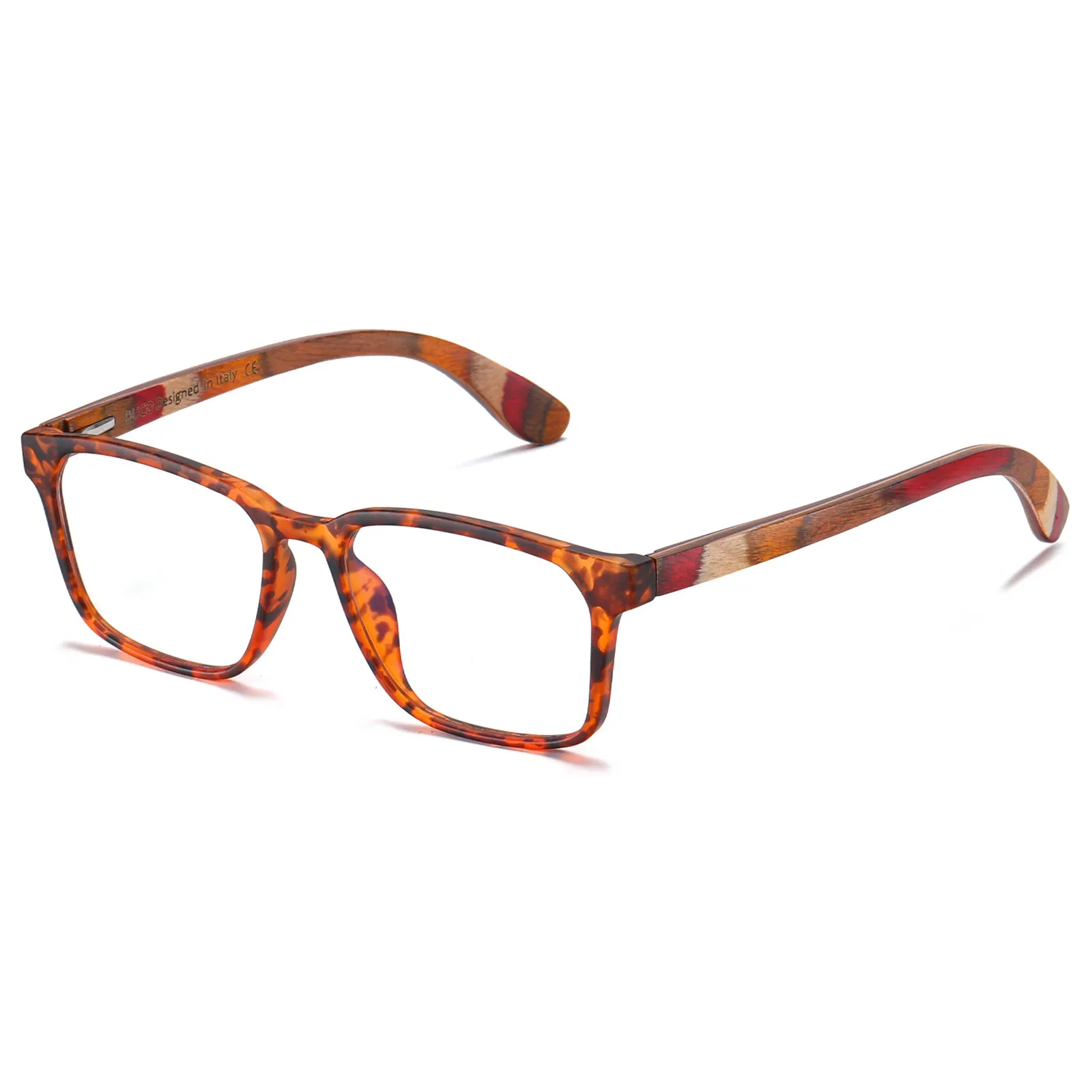 DUCO Blue Light Blocking Wooden Computer Reading Eyeglasses DC5212