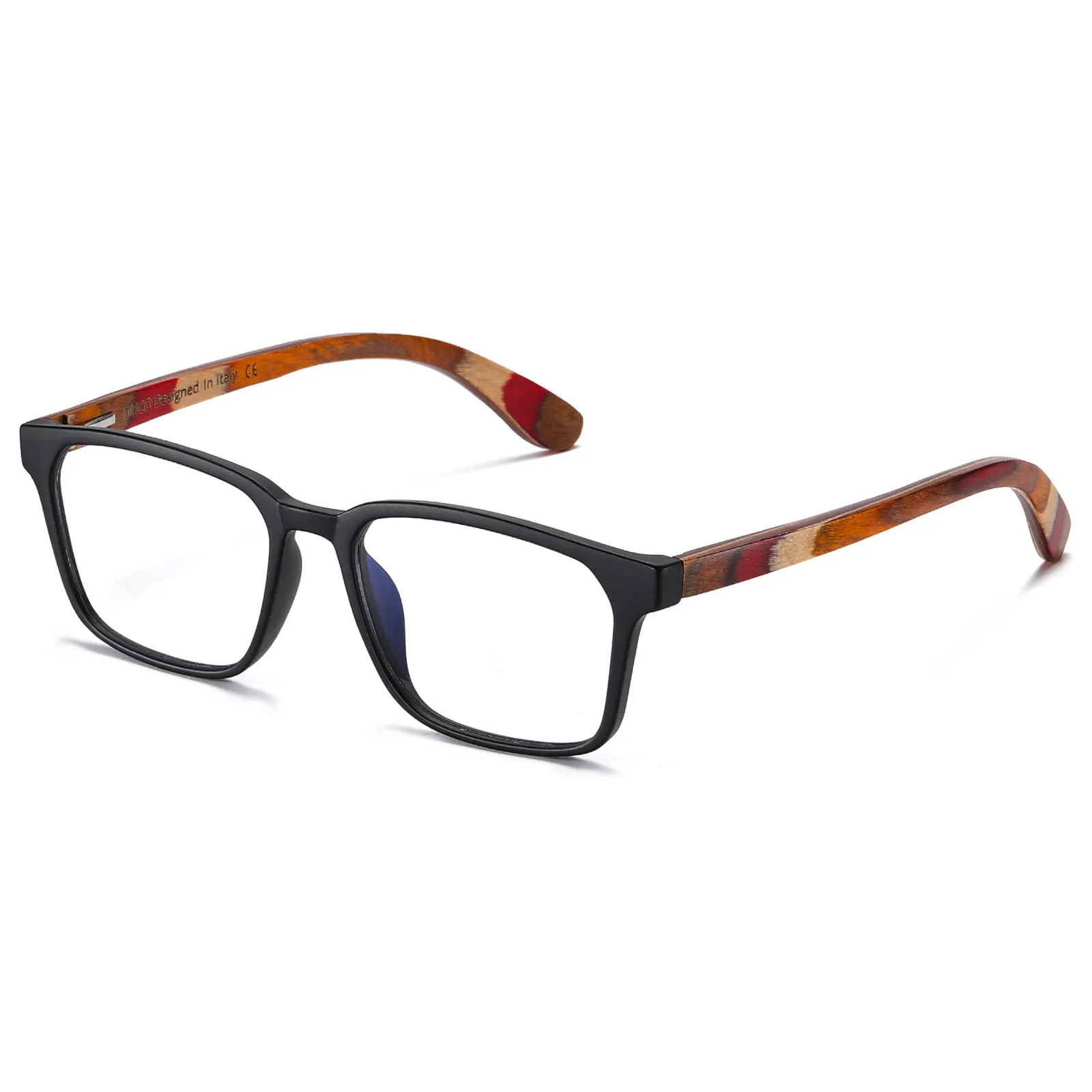 DUCO Blue Light Blocking Wooden Computer Reading Eyeglasses DC5212