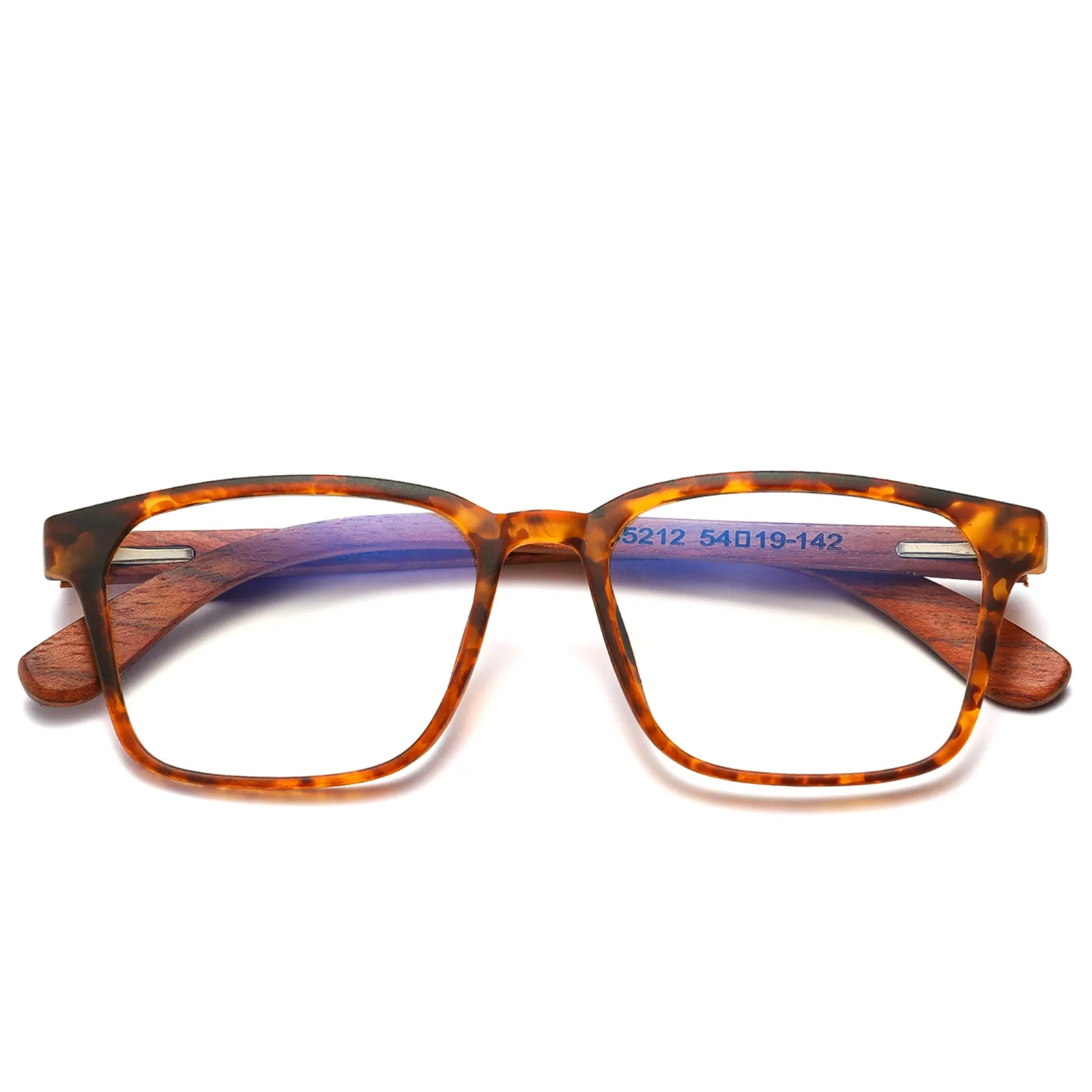 DUCO Blue Light Blocking Wooden Computer Reading Eyeglasses DC5212