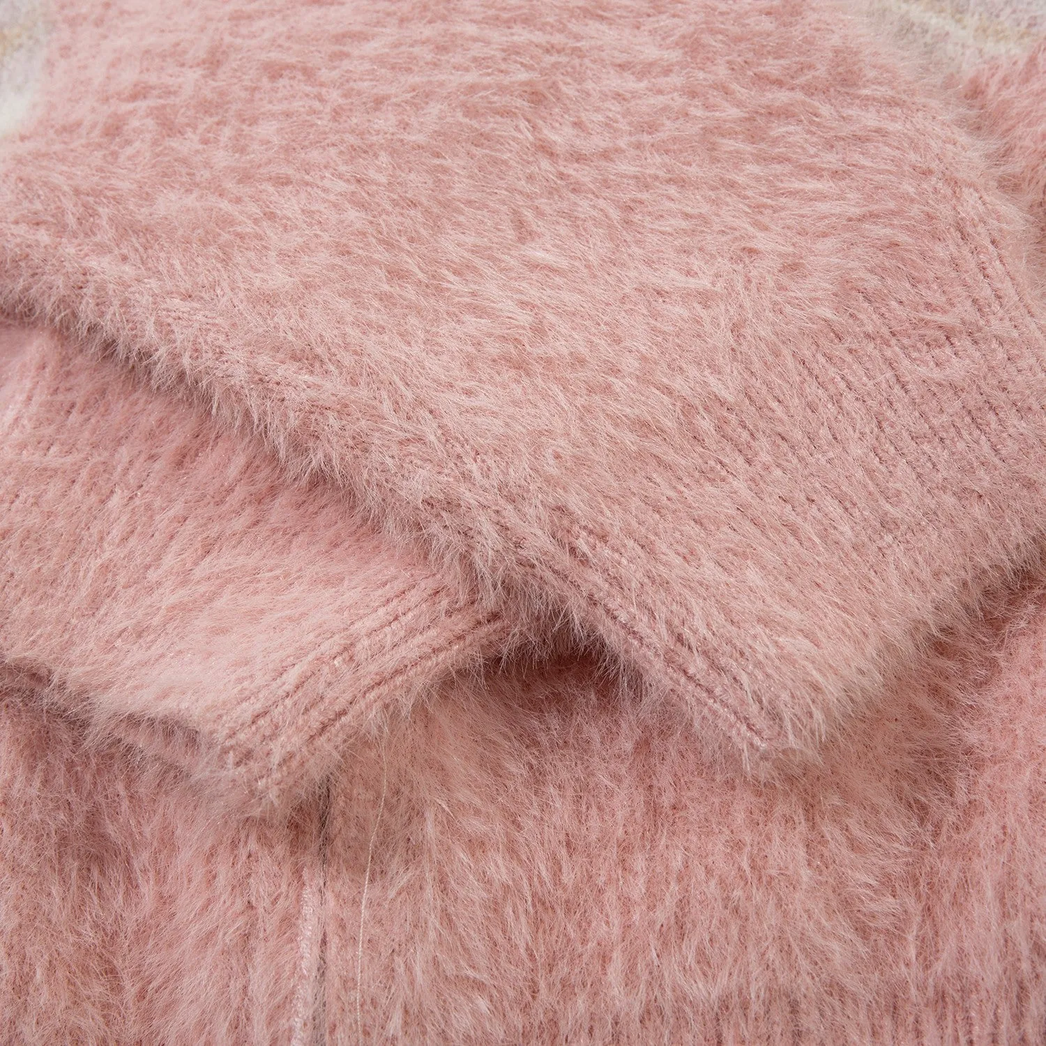 Ember Blaze Fluffy Sweater Jacket