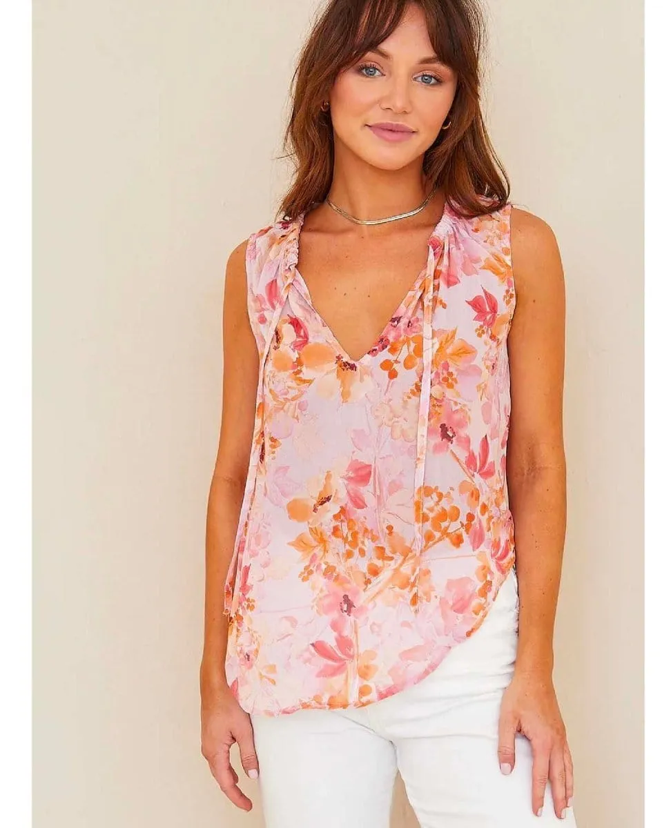 Fiesta Floral Sleevless Top