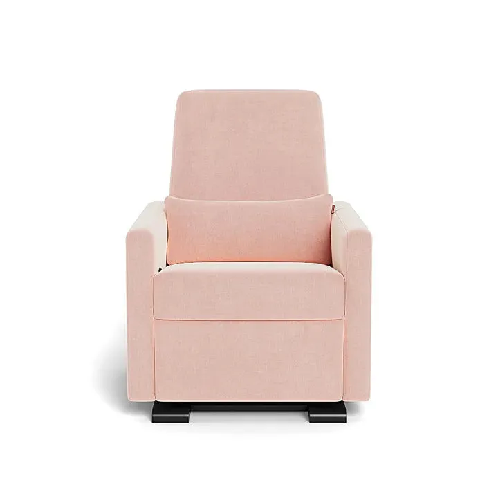 Grano Glider Swivel Recliner - Petal Pink Fabric - Swivel Base