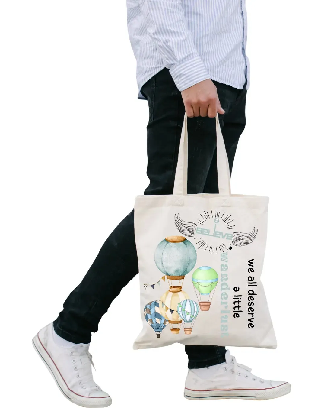 I Believe in Wanderlust  Daily Thaila -  Canvas Reusable Bags