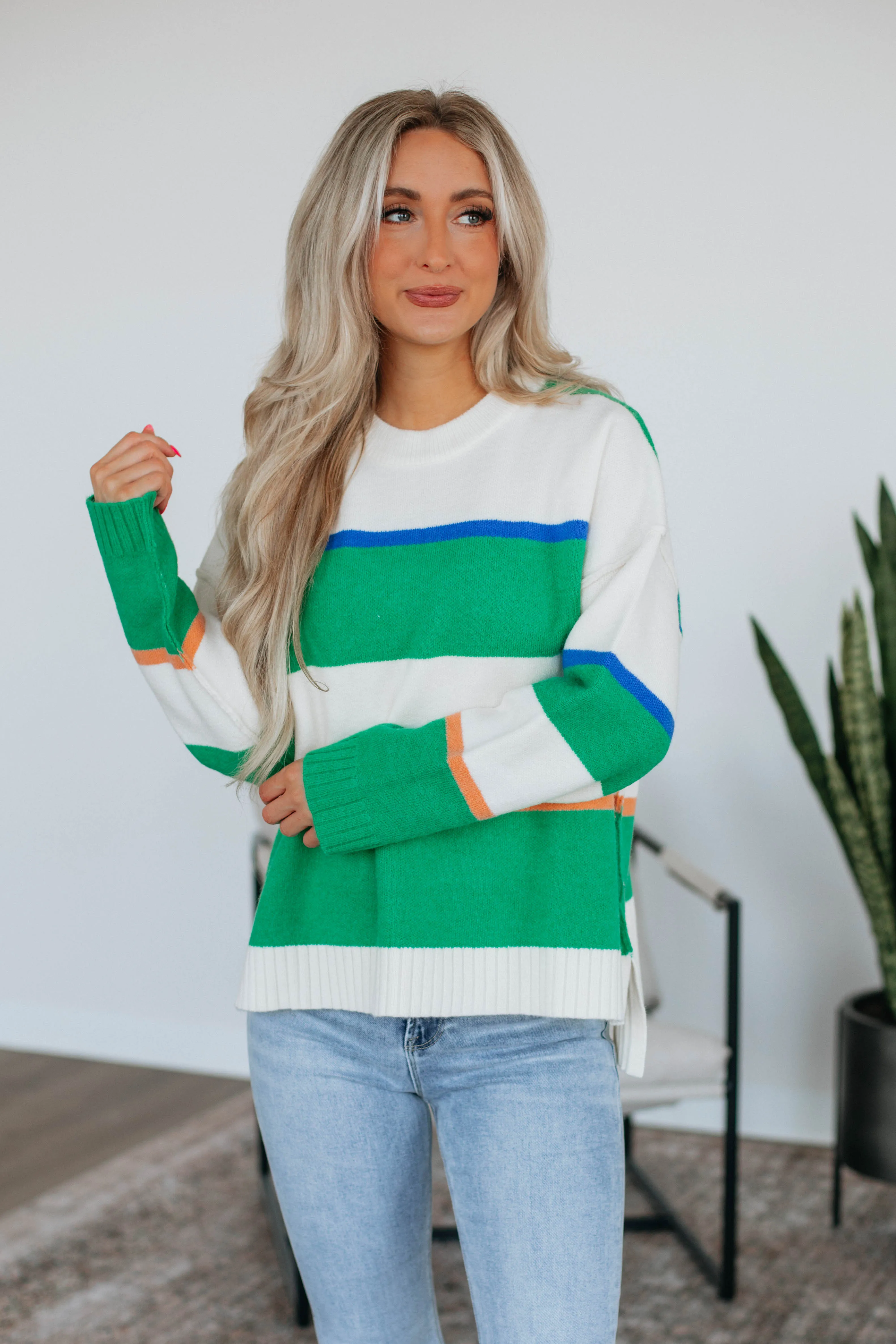 Lowgan Striped Sweater