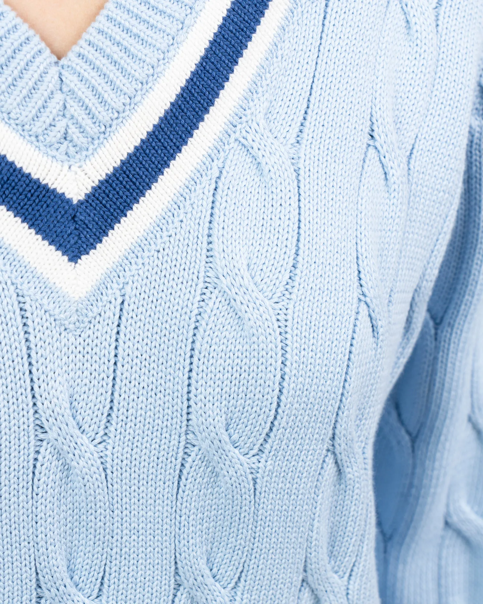 Lt.Blue Cotton Cricket Sweater