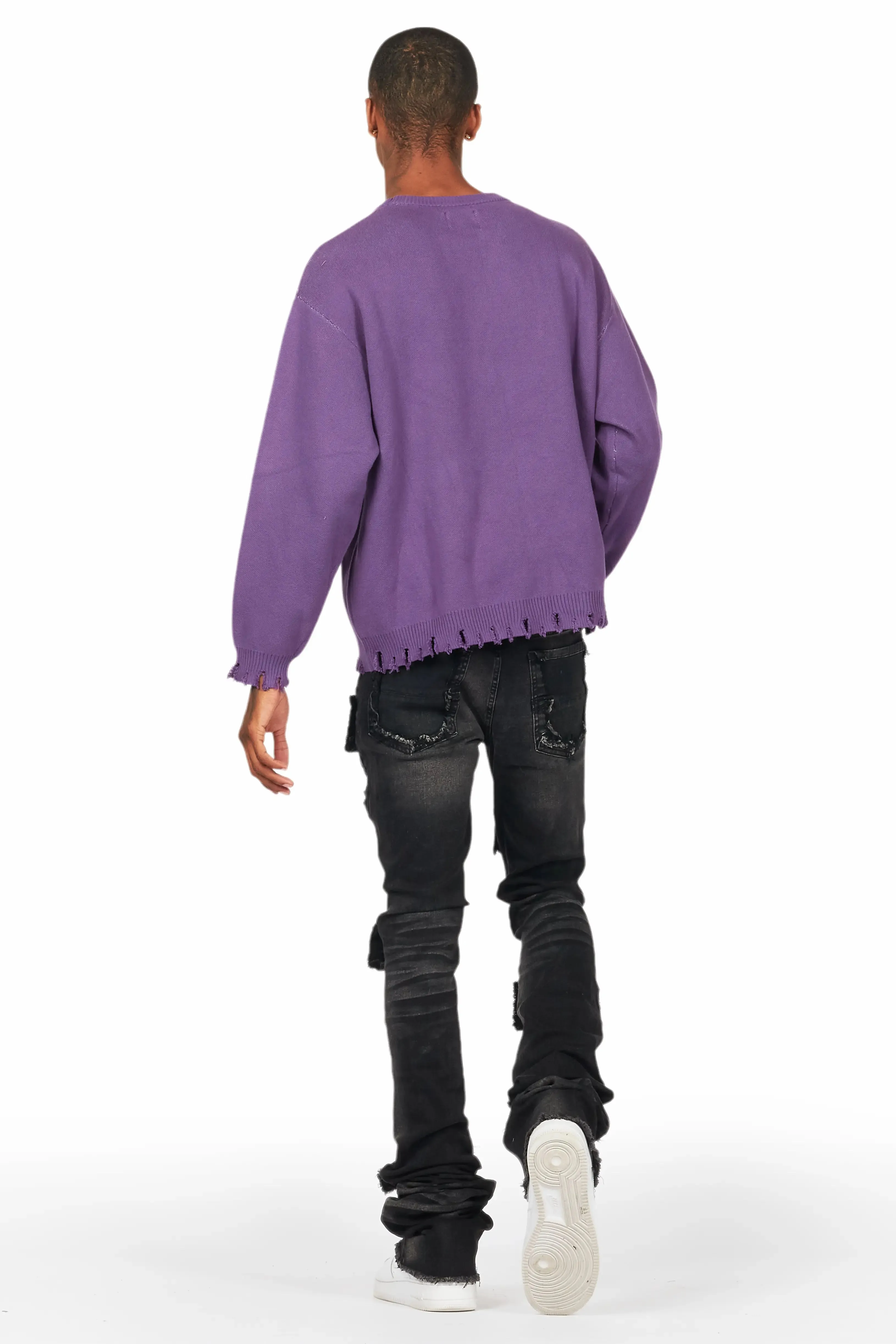 Mallow Purple Knit Sweater