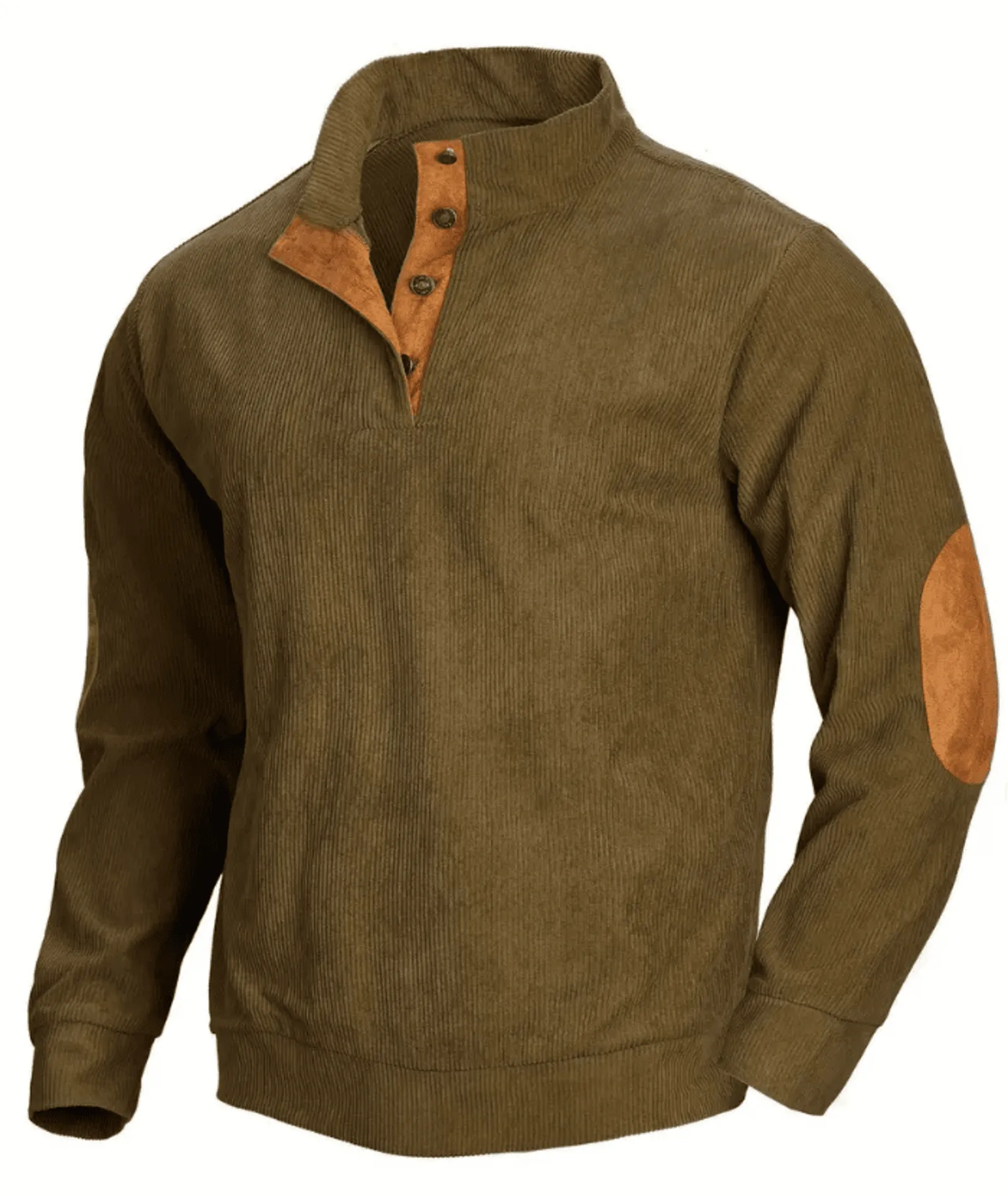 Men's Long Sleeve Waffle Sweatshirts-DUMFH04609