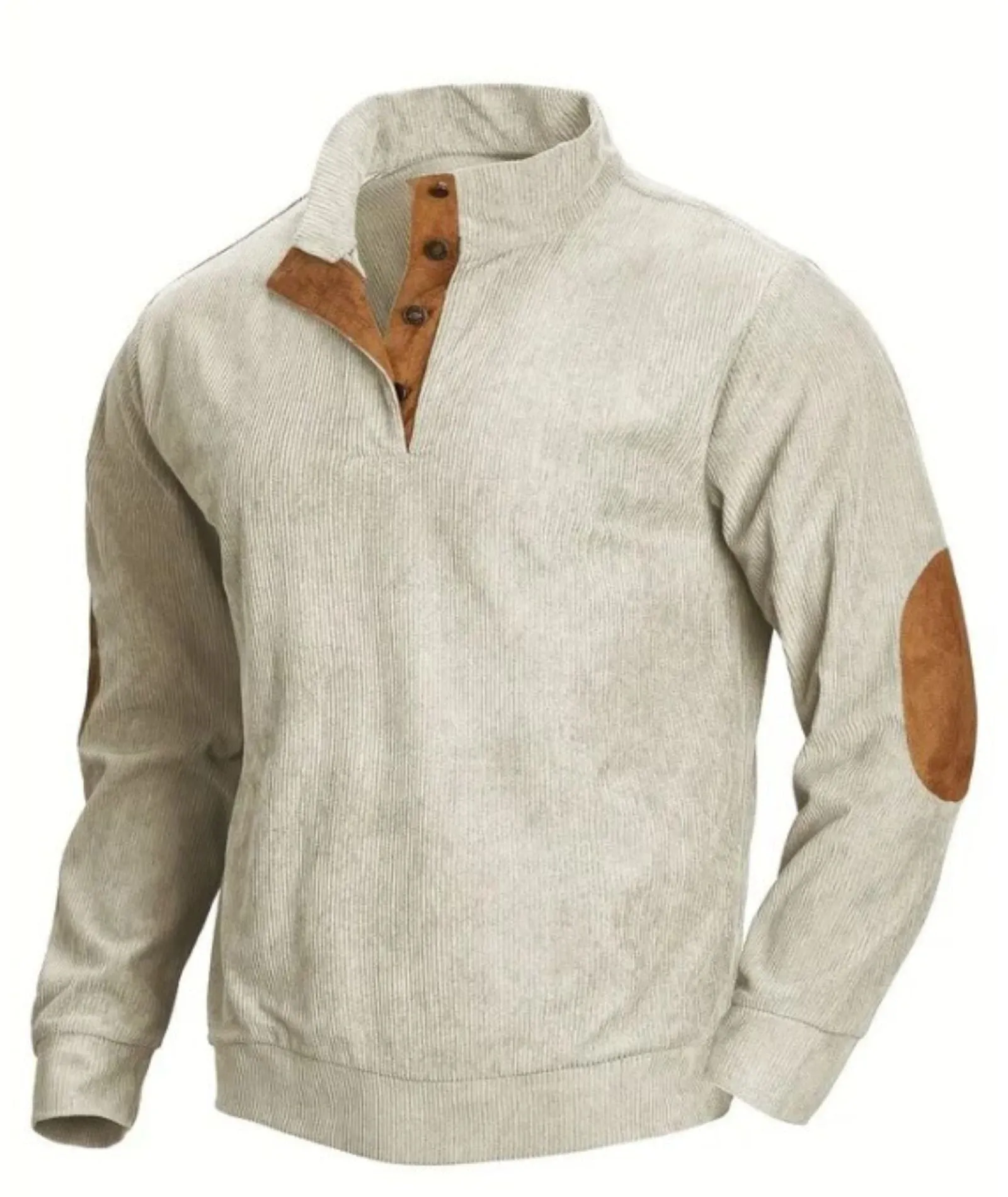 Men's Long Sleeve Waffle Sweatshirts-DUMFH04609