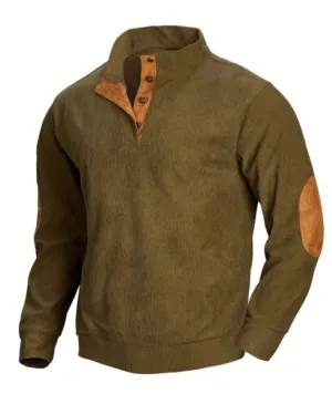 Men's Long Sleeve Waffle Sweatshirts-DUMFH04609