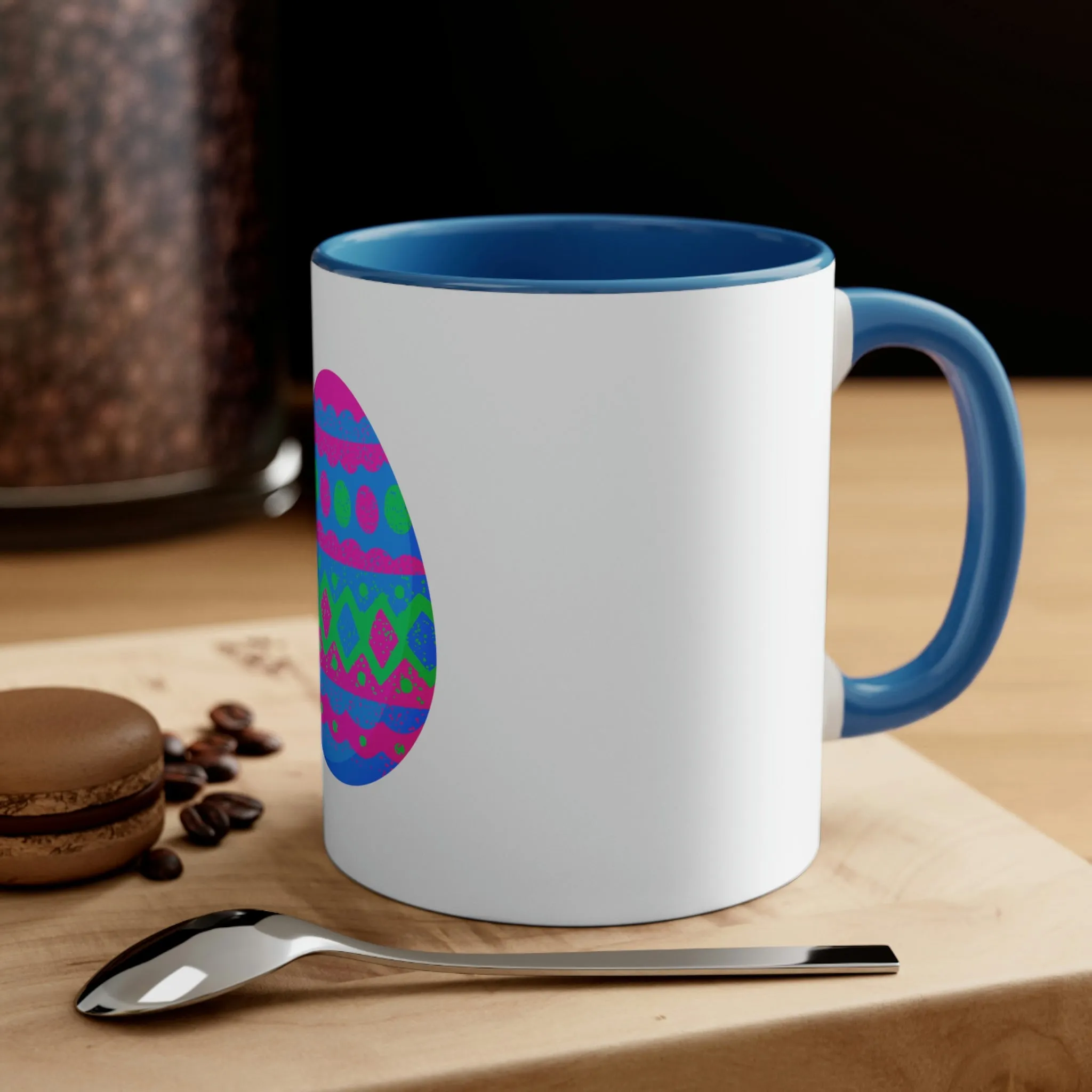 Polysexual Flag Accent Coffee Mug Easter Festival - Easter Egg