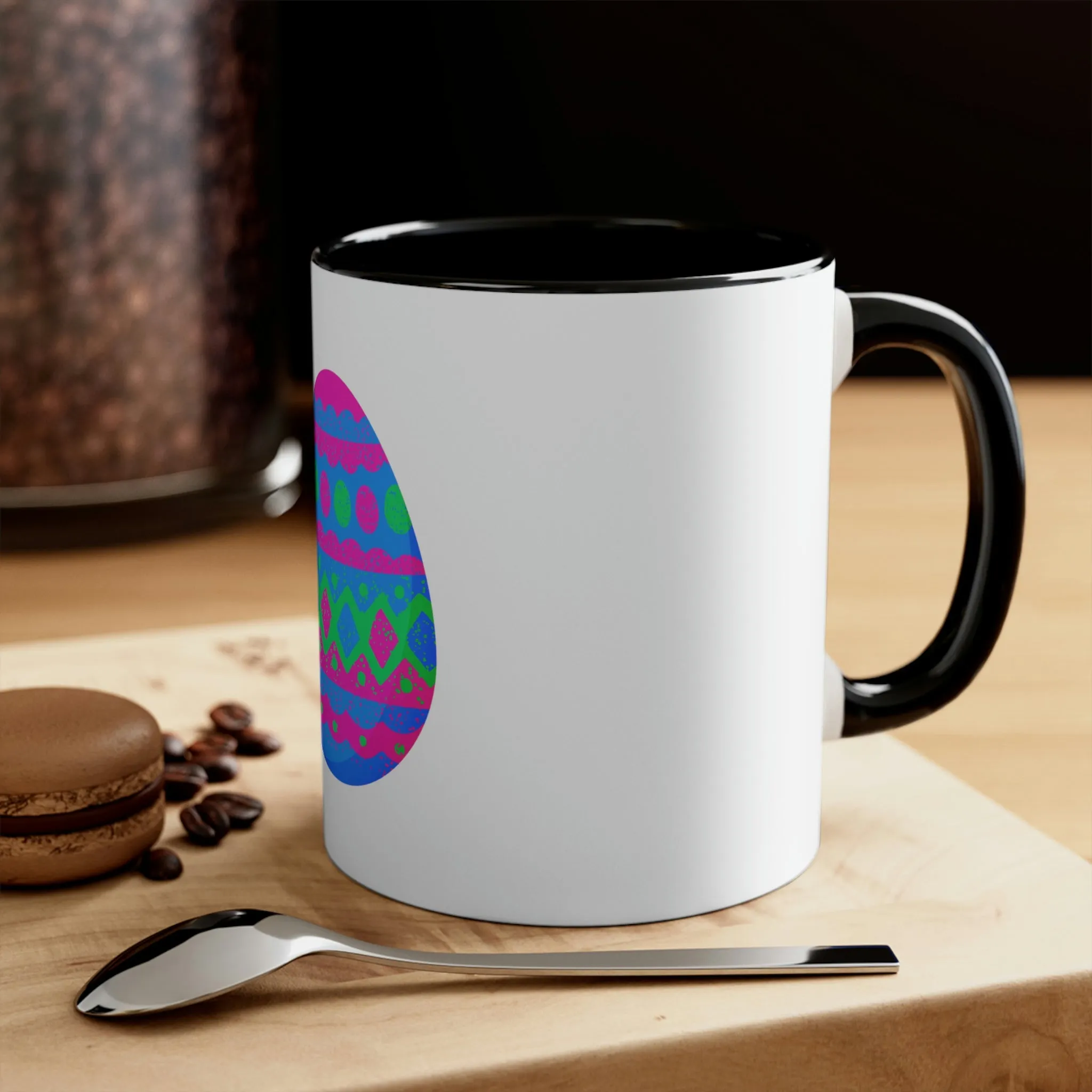 Polysexual Flag Accent Coffee Mug Easter Festival - Easter Egg