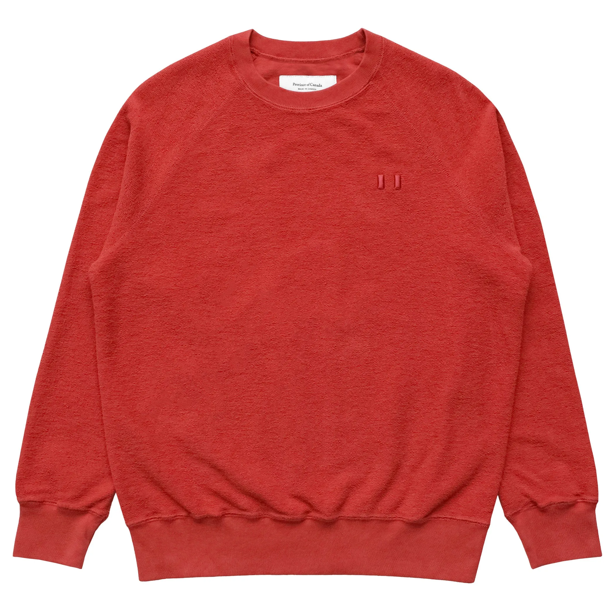 Reverse French Terry Sweatshirt Red - Unisex