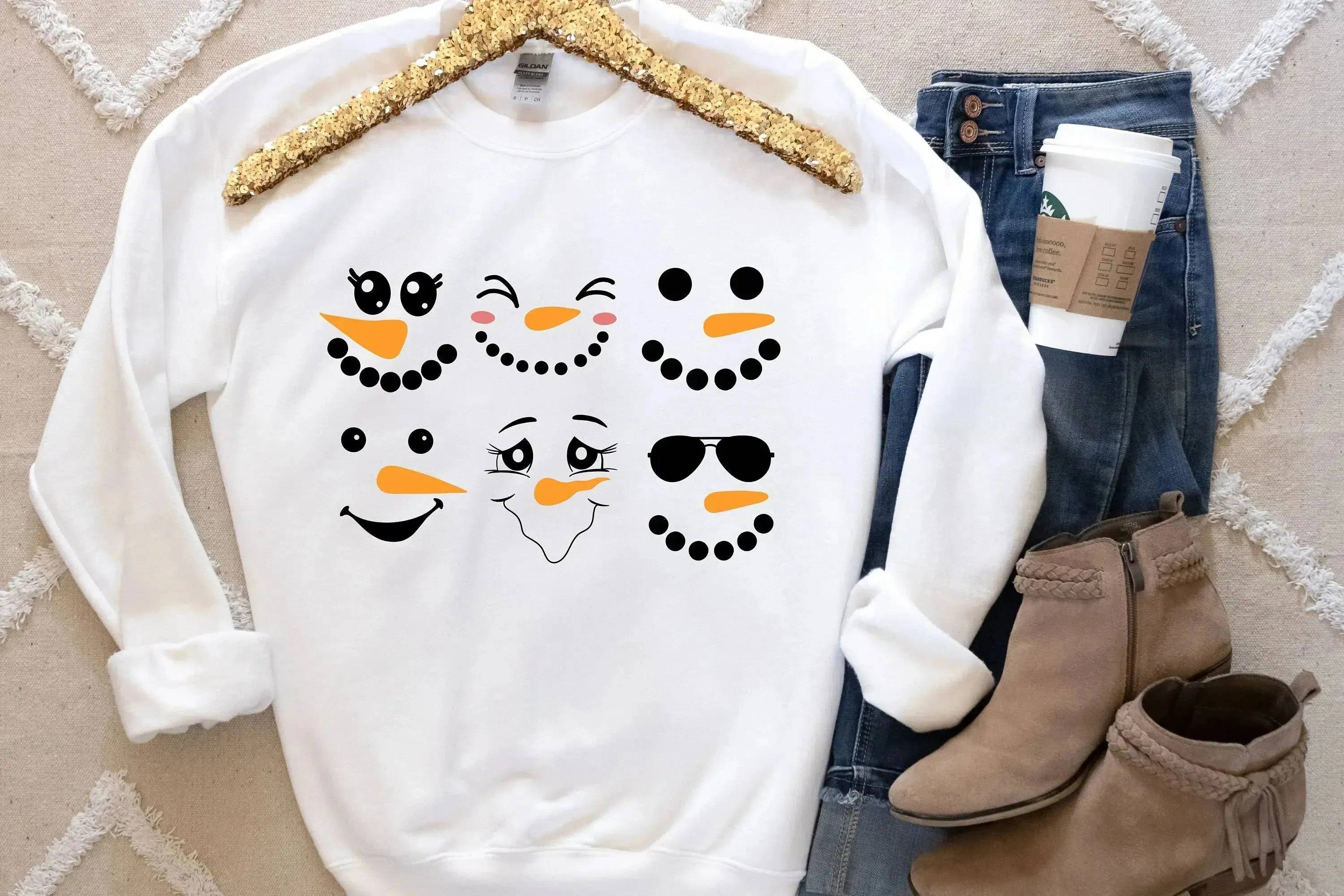 Snowman Shirt, Christmas Sweatshirt