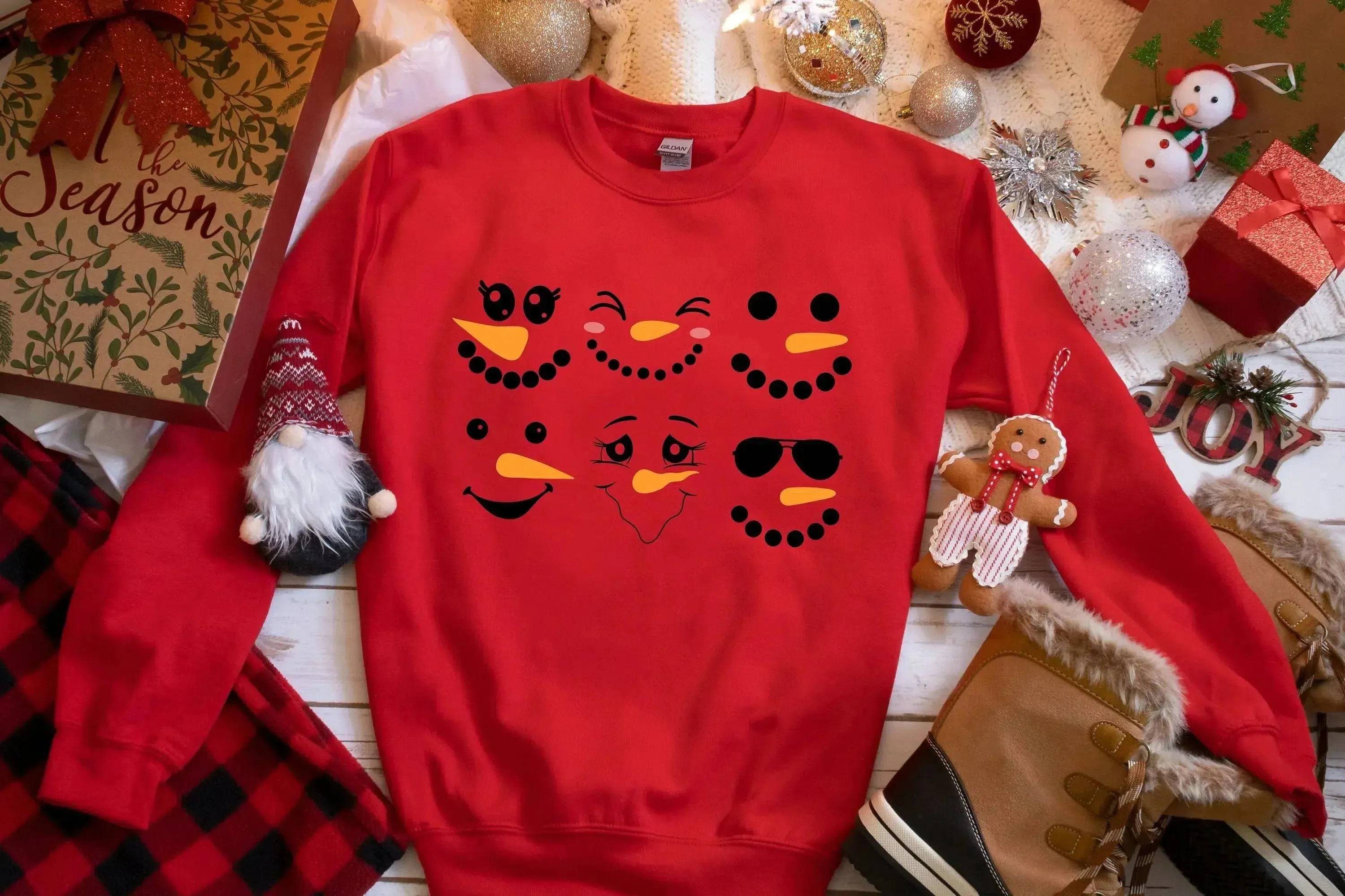 Snowman Shirt, Christmas Sweatshirt