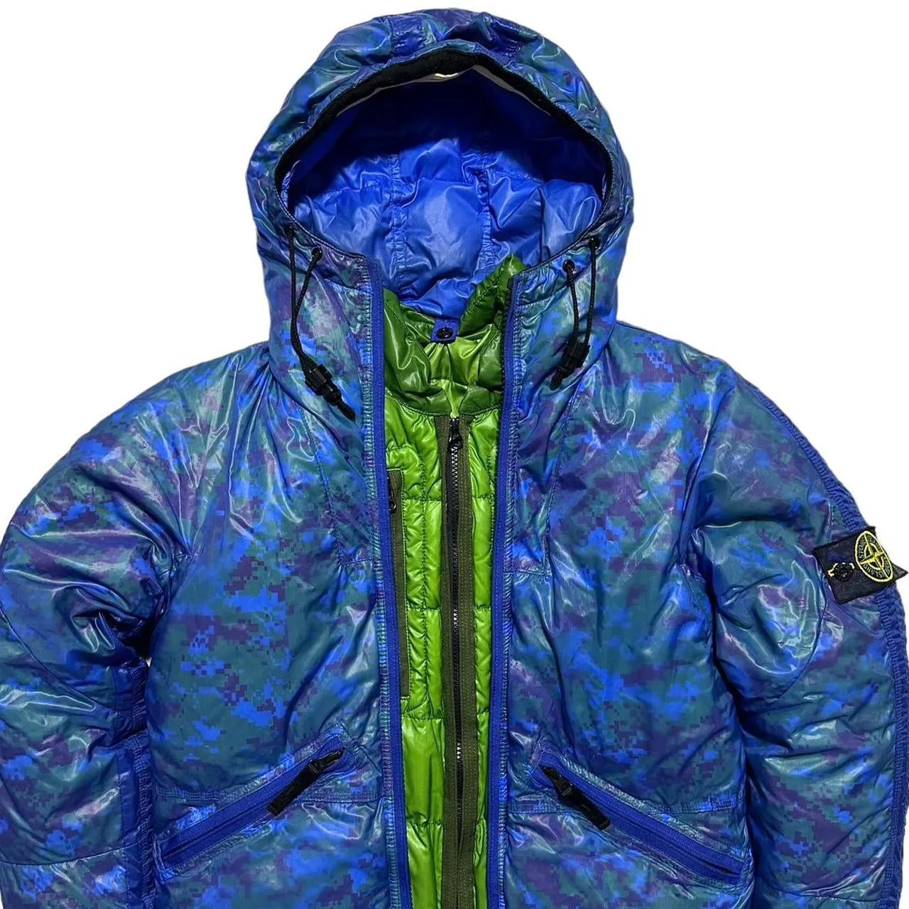 Stone Island Digital Camo Mesh Down Jacket