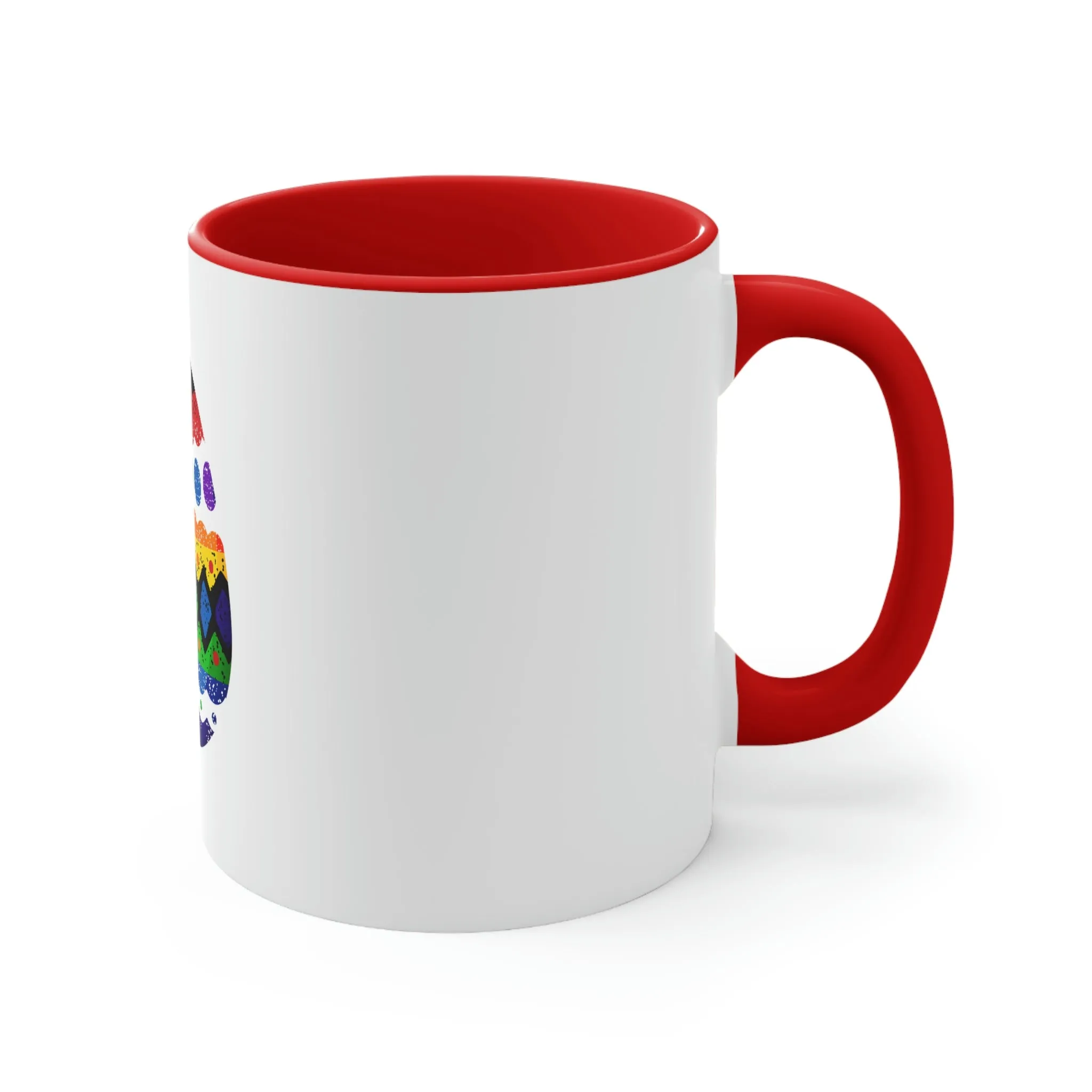 Straight Ally Flag Accent Coffee Mug Easter Festival - Easter Egg