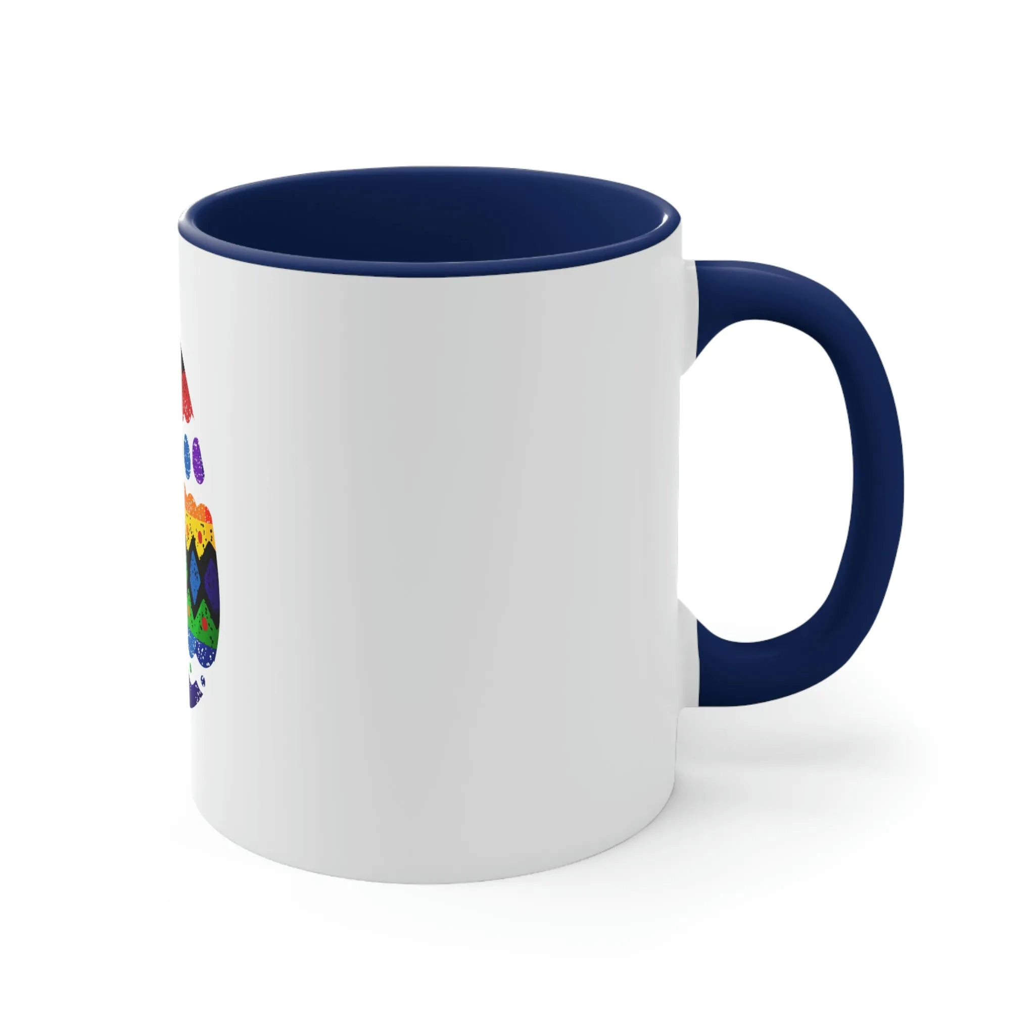 Straight Ally Flag Accent Coffee Mug Easter Festival - Easter Egg