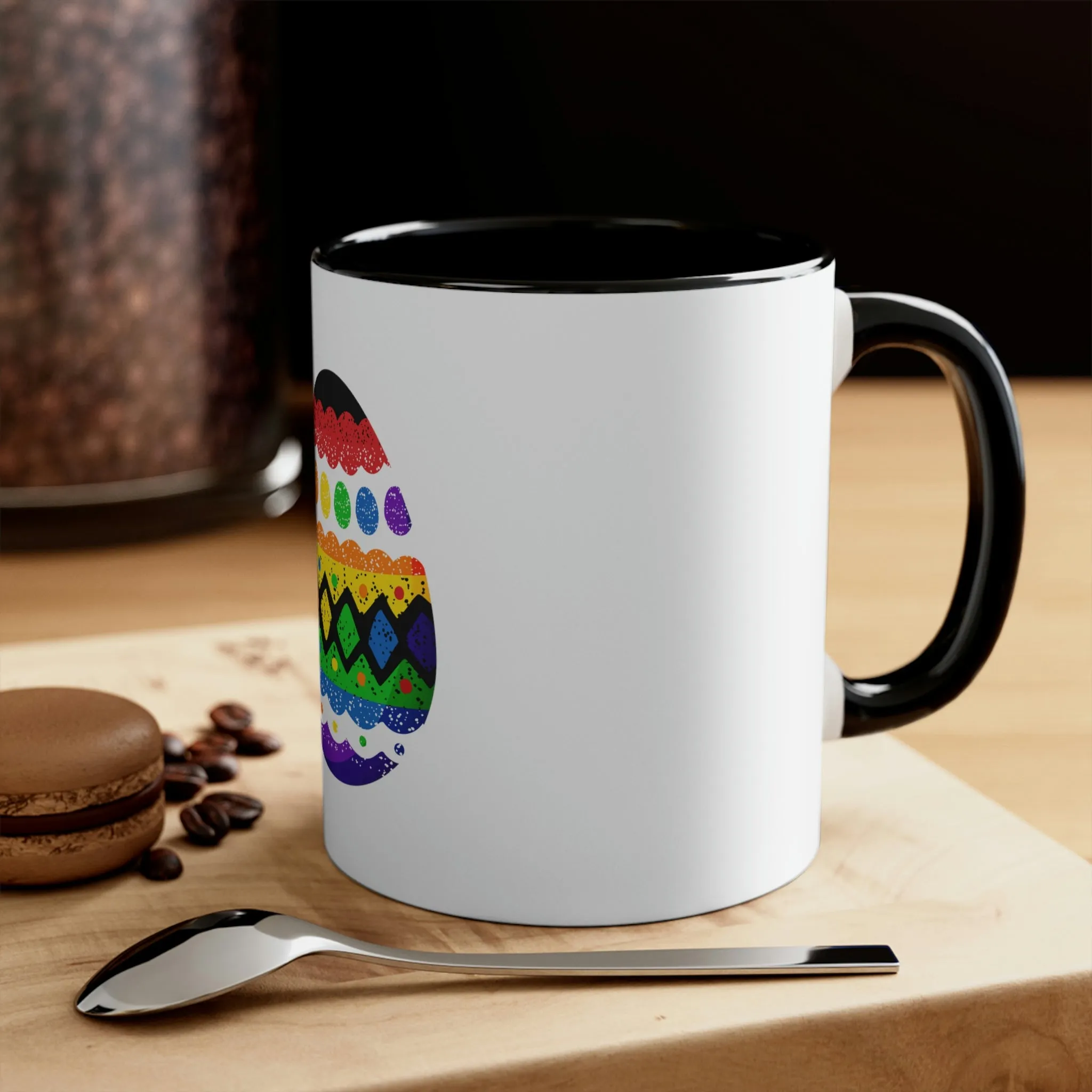 Straight Ally Flag Accent Coffee Mug Easter Festival - Easter Egg