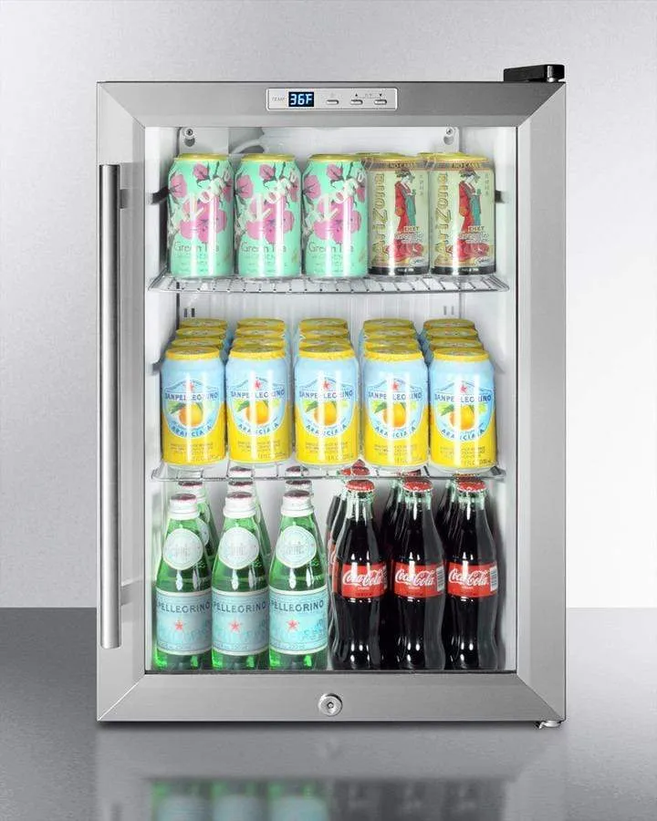 Summit Commercial Auto Defrost Compact Beverage Fridge SCR312L