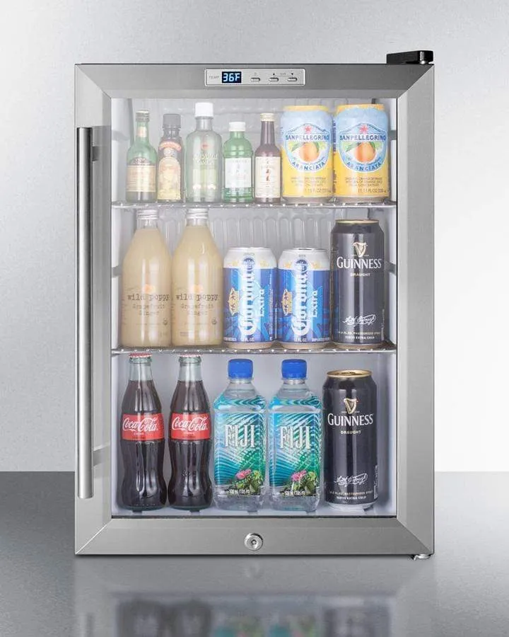 Summit Commercial Auto Defrost Compact Beverage Fridge SCR312L