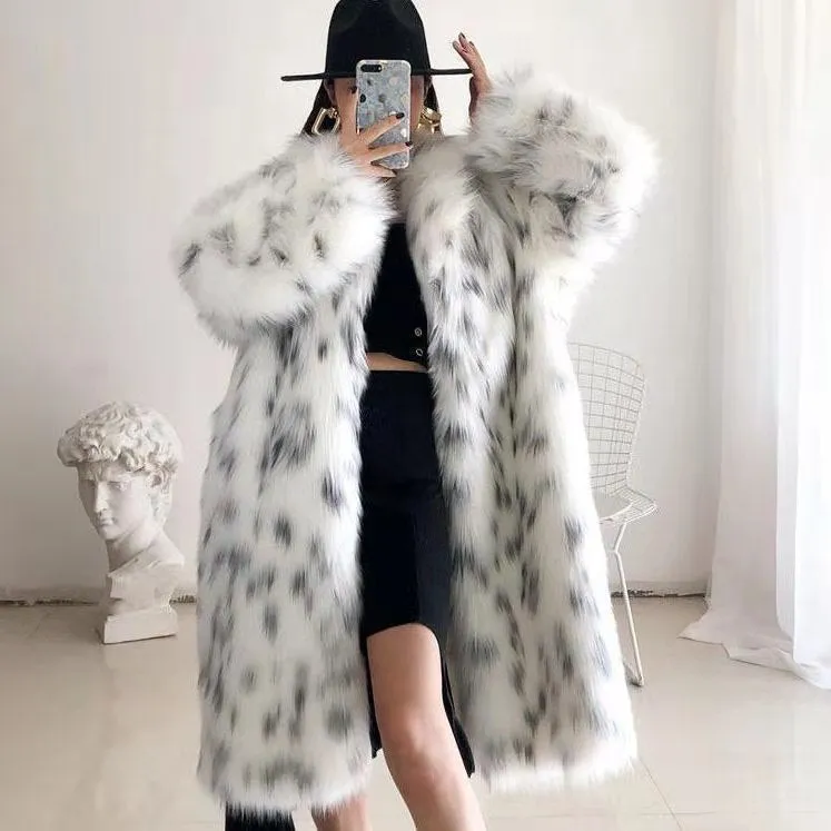 Thickened Plush Long Overcoat