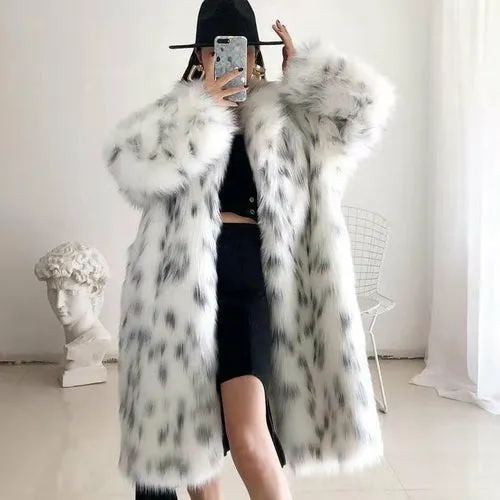 Thickened Plush Long Overcoat