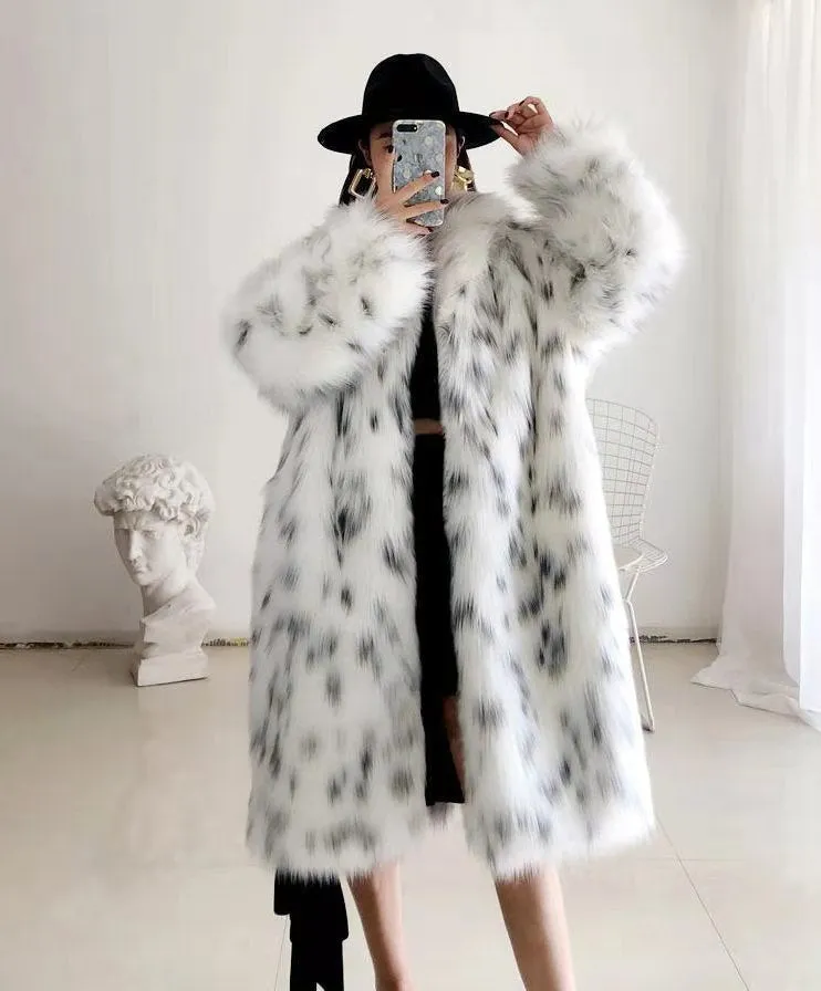 Thickened Plush Long Overcoat