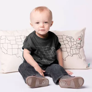 Toddler Map T-Shirt - Virginia (Various)