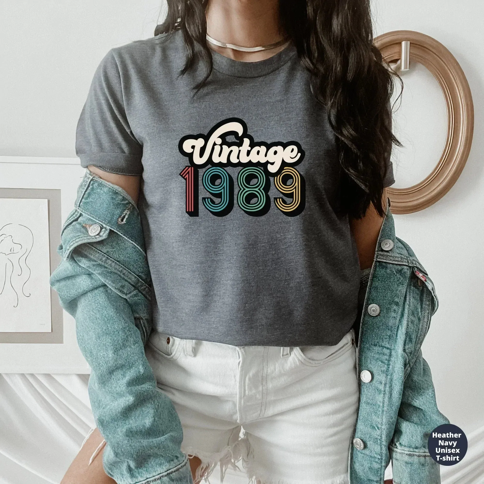 Vintage 1989, 33th Birthday Group Shirts, Birthday Crew, Birthday Squad, 33th Birthday Tee, Birthday Gift, Birthday Party Tees, Gift for Her