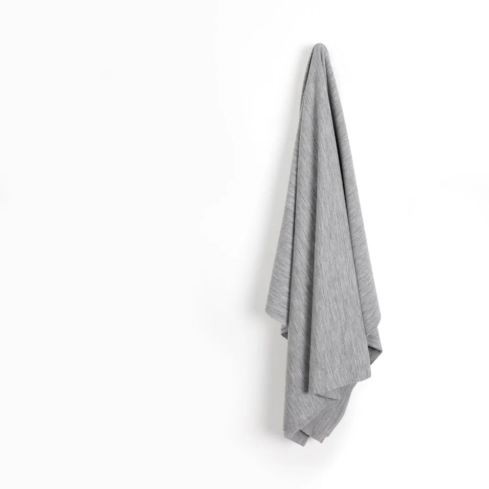 W | Brushed Merino Sweatshirting - Grey Marle